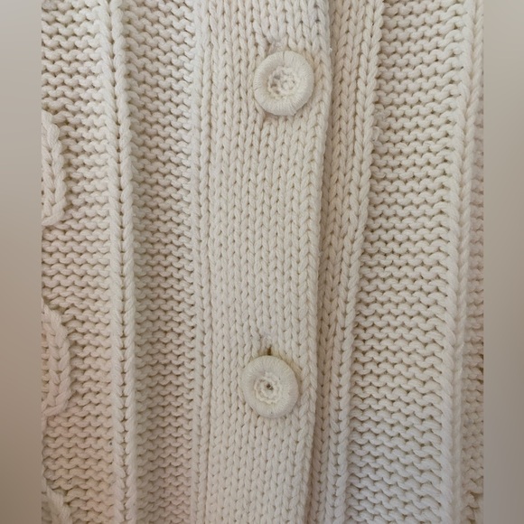 Darling Vintage Cream/ White Knit Cardigan - Picture 3 of 5